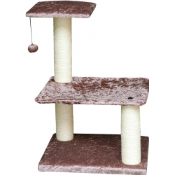 Abode Antique Rose Velvet 3 Tier Cradle Cat Scratcher Post